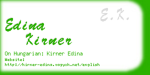 edina kirner business card